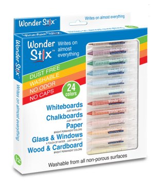 Wonder Stix Dry Erase Crayons: Set of 24 [OV610] - $15.95