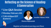 FREE WEBINAR Reflecting on the Science of Reading: February 6, 2022