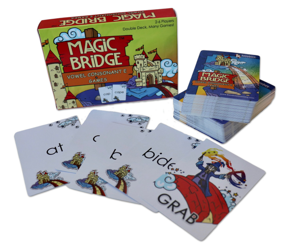 Magic Bridge: Vowel Consonant E Card Games - Click Image to Close