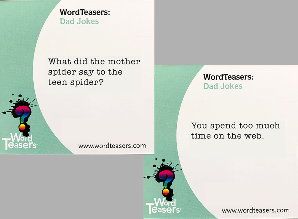 Word Teasers -- Dad Jokes - Click Image to Close